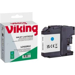 Cartouche d'encre viking lc-422xlc compatible cyan