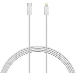 Câble de chargement xlayer USB-C mâle vers Apple Lightning 2 m blanc