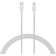 Câble de chargement xlayer USB-C mâle vers Apple Lightning 2 m blanc