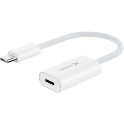 Câble de chargement xlayer USB-C mâle vers Apple Lightning 12 cm blanc