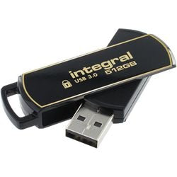 Clé USB intégrée 512 Go USB type-a or, noir