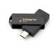 Clé USB intégrée 64 Go USB type-C or, noir