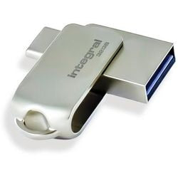 Clé USB intégrée 32 Go métal double USB-C et USB 3.0 - 9500280