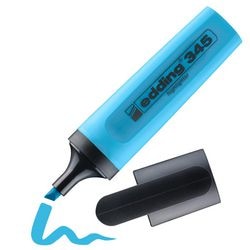 Marqueur de texte edding 345 bleu rechargeable en permanence
