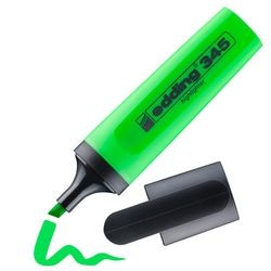 Marqueur de texte edding 345 vert rechargeable en permanence