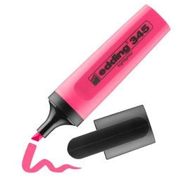 Marqueur de texte edding 345 rose rechargeable en permanence