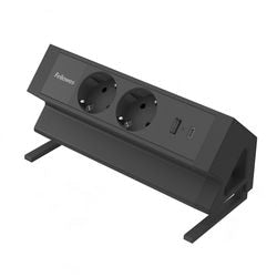 Multiprise pour bureau noir 100137182 2 m