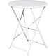 Table ronde propulsée par paperflow eden taedeno.13 blanc