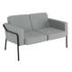 Canapé deux places medso classic c2medlclsx1001 gris