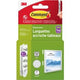 3m 1075969 - cadre photo command bandes m blanc 4 paires | 12 pièces