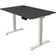 Bureau assis-debout Kerkmann move 1 stable graphite, blanc 1270 mm x 1200 mm