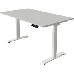 Bureau assis-debout Kerkmann Move 1 stable gris, blanc 1270 mm x 1400 mm