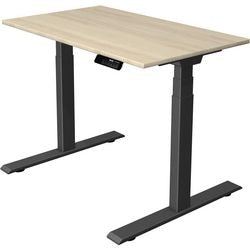 Bureau assis-debout Kerkmann move 1 érable stable, gris 1270 mm x 1000 mm