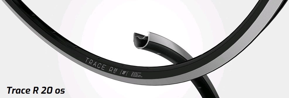Ryde jante trace r20 os 28 622-17.5 24g noir