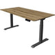 Bureau assis-debout Kerkmann Move 1 stable marron, gris 1270 mm x 1600 mm