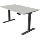 Bureau assis-debout Kerkmann Move 1 gris stable 1270 mm x 1400 mm