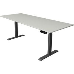 Bureau assis-debout Kerkmann Move 1 gris stable 1270 mm x 2000 mm