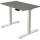 Bureau assis-debout Kerkmann move 1 stable graphite, blanc 1270 mm x 1000 mm
