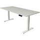 Bureau assis-debout kerkmann move 1 stable gris, blanc 1270 mm x 1800 mm