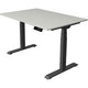 Bureau assis-debout Kerkmann Move 1 stable gris 1270 mm x 1200 mm