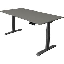 Bureau assis-debout Kerkmann move 1 stable graphite, gris 1270 mm x 1600 mm