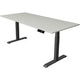 Bureau assis-debout Kerkmann Move 1 stable gris 1270 mm x 1800 mm