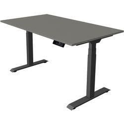 Bureau assis-debout Kerkmann move 1 stable graphite, gris 1270 mm x 1400 mm