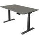 Bureau assis-debout Kerkmann move 1 stable graphite, gris 1270 mm x 1400 mm