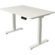 Bureau assis-debout Kerkmann Move 1 stable blanc 1270 mm x 1200 mm