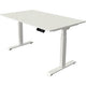 Bureau assis-debout Kerkmann Move 1 stable blanc 1270 mm x 1400 mm