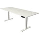 Bureau assis-debout Kerkmann Move 1 stable blanc 1270 mm x 2000 mm