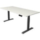 Bureau assis-debout kerkmann move 1 stable gris, blanc 1270 mm x 1800 mm