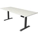 Bureau assis-debout Kerkmann Move 1 stable gris, blanc 1270 mm x 2000 mm