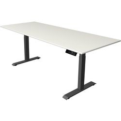 Bureau assis-debout Kerkmann Move 1 stable gris, blanc 1270 mm x 2000 mm