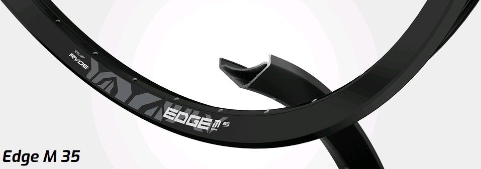 Bord de jante Abi Ryde m35 28 622-35 32g noir