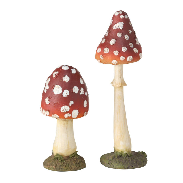 Boltze maison statue champignon h12cm