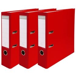 Ordner exacompta 918403se a4 75 mm rouge