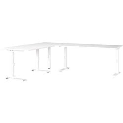 Bureau d'angle Germania 7896-84uk blanc pied C