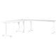 Bureau d'angle Germania 7898-84uk blanc pied C