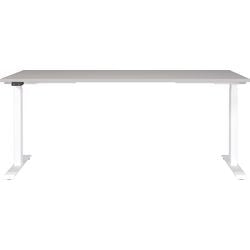 Bureau assis-debout germania 7909-617be cachemire, piètement en T blanc