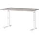 Bureau assis-debout germania 7910-617uk cachemire, blanc pied c