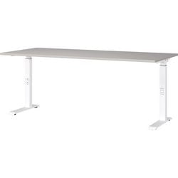 Bureau assis-debout germania 7912-617uk cachemire, blanc pied c