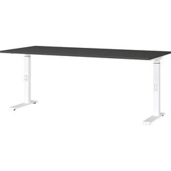 Bureau assis-debout Germania 7912-569uk graphite, blanc base C