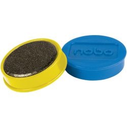 Aimants magnétiques pour tableau blanc Nobo - pack de 10 - Aimants 38 mm - couleurs assorties