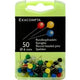 Pin's cartographiques exacompta 14375e assortiment de couleurs sphériques