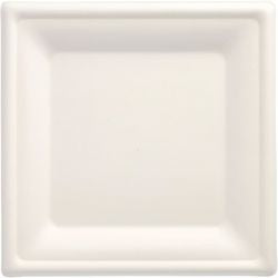 Assiette plate papastar blanc pur 20 x 6,5 x 20 cm 50 pièces