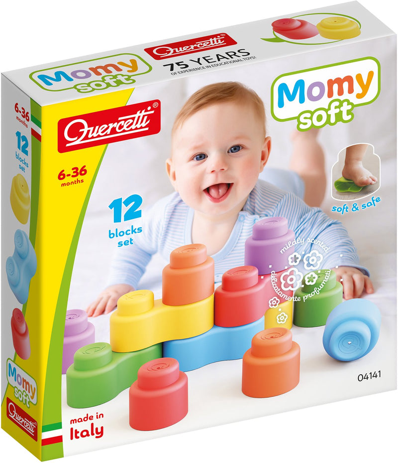 Quercetti Momy Soft Buildat Blocs, 12dlg.