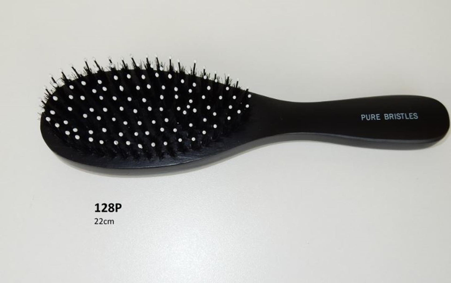 Brosse à cheveux avec épingle noir 22x6cm