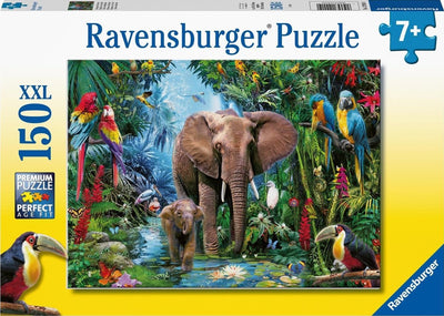Ravensburger - Éléphants dans la jungle 150 pièces xxl