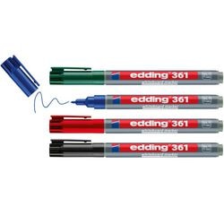 Marqueur pour tableau blanc edding 4-361-4-2 multicolore e-361
